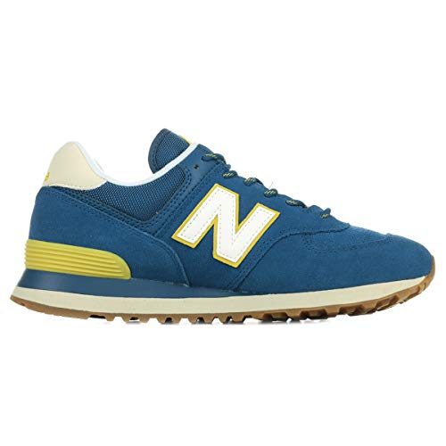 Image of New Balance Men's 574 V2 Sneaker, Nb Dark Blue /Bone, 8.5