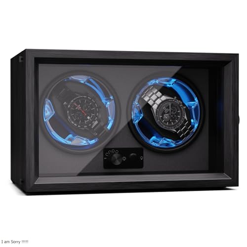 KLARSTEIN Caja para 2 Relojes, Vitrina Acrílico, Joyeros, 4 TPD, Caja Relojes Acrílico, Expositor para Dar Cuerda Reloj, Relojero Organizador para Relojes Grandes, Organizadores