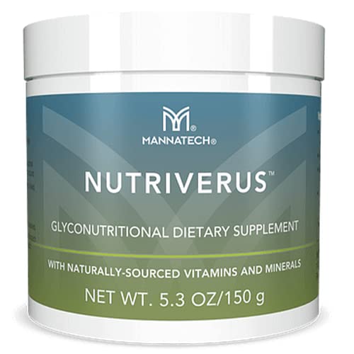 NutriVerus Glyconutritional Supplement, 5.3oz/150g with Naturally Sourced Vitamin A, Vitamin C, Vitamin B Complex and Vitamin D. Rich in Antioxidants Supplement and Promotes Immune Support Supplement