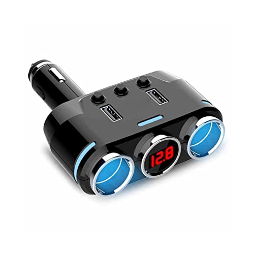 SPAKAMTZTK Acidic 2 USB Cargador de divisores del Encendedor del Encendedor de Cigarrillos del Coche...