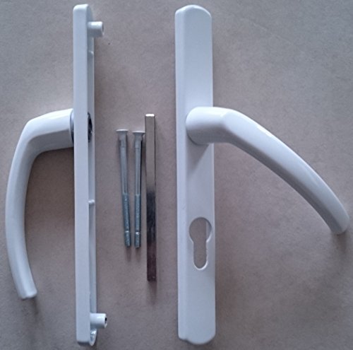 Ensemble de 2 poignées pour porte d'entrée ou porte de service en PVC