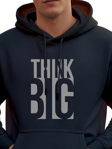 Image of XENOVAURBAN Hoodie for Men /Women | Unisex fit Cotton Fleece Hooded Sweatshirt - THINKB1