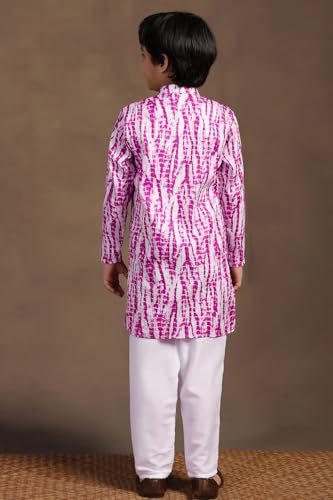 Image of Fashion Dream Boys Cotton Blend Geometric Kurta Pyjama Set|Boy Kurta Set|Kurta Pyjama Set|Ethnic Set|Kurta Pyjama|Ethnic Set|Kurta And Payjama Set|Kurta Set