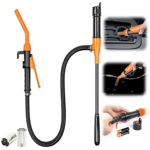 Portable Power Battery Pump, Battery Operated Electric Siphon Pump Water Transfer Pump, Portable Fuel Transfer Pump Battery Operated Electric Siphon Pump for Gas, Fuel, Diesel, Water Transfer Cover