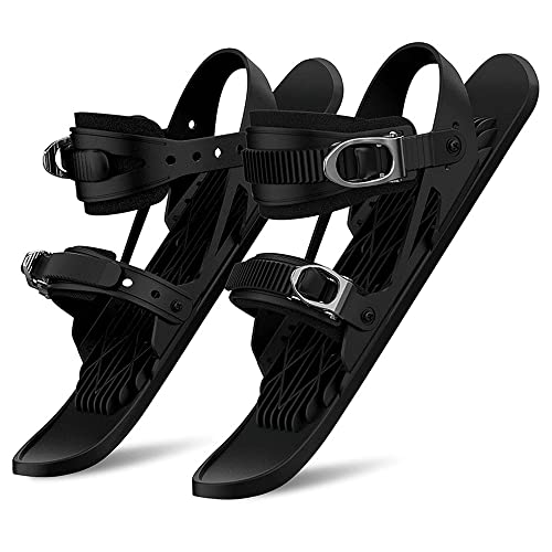 AankA-Mini-Kurze-Ski-Schlittschuhe-fuer-Schnee-Outdoor-Skifahren-Freie-Groesse-Einfach-zu-kontrollieren-Mini-Ski-Schlittschuhe-Skischuhe-fuer-Wintersport-Langlaufski-Kurze-Schnee-Schlittschuhe