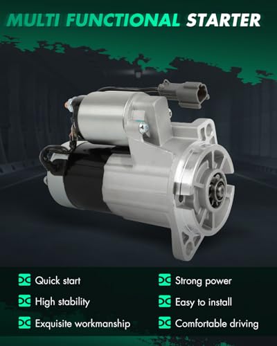 Image of SCITOO Starter Motor fit for Caterpillar Ag. & Ind. C3000 2004-2009 All Mits. K21 Eng.,for Caterpillar Ag. & Ind. C3500 2004-2009 All Mits. K21 Eng. Replacement Starter 18973