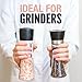 The Spice Lab Pink Himalayan Salt Coarse 2.2 Pound Tub & USDA Organic Tellicherry Peppercorns 18oz Tub - Combo Salt and Pepper Gift Pack - Peppercorns for Grinder