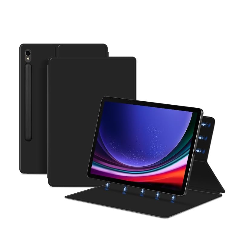 Custodia protettiva per tablet PC custodia magnetica compatibile con Samsung Galaxy Tab S9 custodia X710/X716B/X718U 11 pollici sottile per tablet, attacco magnetico, copertura auto wake/sleep
