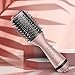 Adagio California Blowout Brush: 2-in-1 Hot Air Brush Styler and Dryer - Negative Ion Round Brush - Hair Dryer Brush with Straightener Function - Hair Styling Tools for Women… (3-inch, Rose Gold)