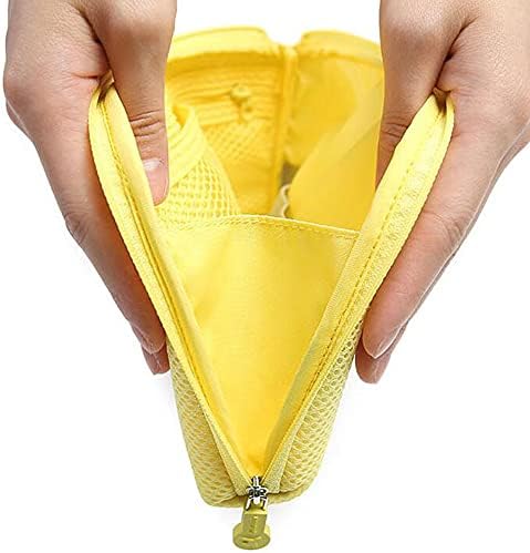 Soft Gadget Bag Small Travel Case Cable Organiser,Electronics Pouch,Portable Cable Bag for Power Bank,Earphone,Hard Disk,Lipsticks,Brush-Navy-Small