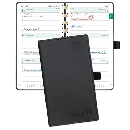 Agenda de poche POPRUN 2026-2027, 3.5 x 6.5 po