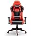 AMINITURE Chaise Gaming Chaises d'ordinateur Ergonomiques Chaises Inclinables de Style Course pour Adultes Chaise de Bureau à Dossier Haut