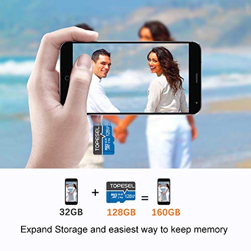 Topesel 128Gb Micro Sd Card Sdxc Memory Cards Uhs-I Tf Card Class 10 For Camera/Phone/Galaxy/Drone/Dash Cam/Gopro/Tablet/Pc/Computer(1 Pack U1 128Gb) #TOP4