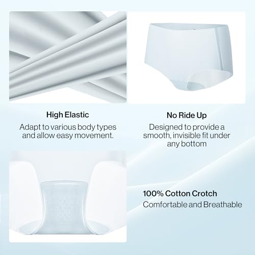 Womens Seamless No Show Hipster Panties Invisible Lightweight Quick Dry Underwear Summer XS-M3
