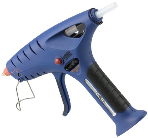 Steinel TM 6000 Butane Glue Gun - cordless butane powered glue gun, runs up to 100 minutes on the easily refillable LEC, portable melting gun provides fast and even adhesive flow with 1/2” diameter glue sticks, 76000