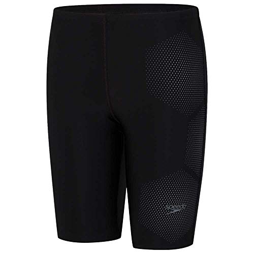 Speedo Hexagonal Tech Jammers, Niños, Negro (Black/Ardesia), 34 (15-16 Años)