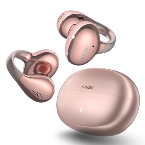 Image of Noise Air Clips Pro Wireless Open-Ear Earbuds (2026), C-Bridge Clip Design, 360 Spatial Audio, AirWave Tech, AI Sound, 50H Playtime, Quad Mic ENC, BT v6.0 (Nebula Rose)