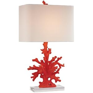 Dimond Lighting D2493 Coral Table Lamp 16 x 16 x 28 Red Coral