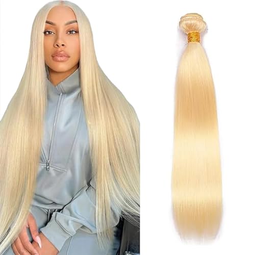 Extensiones de cabello brasileño de 24 pulgadas ondulado y rubio