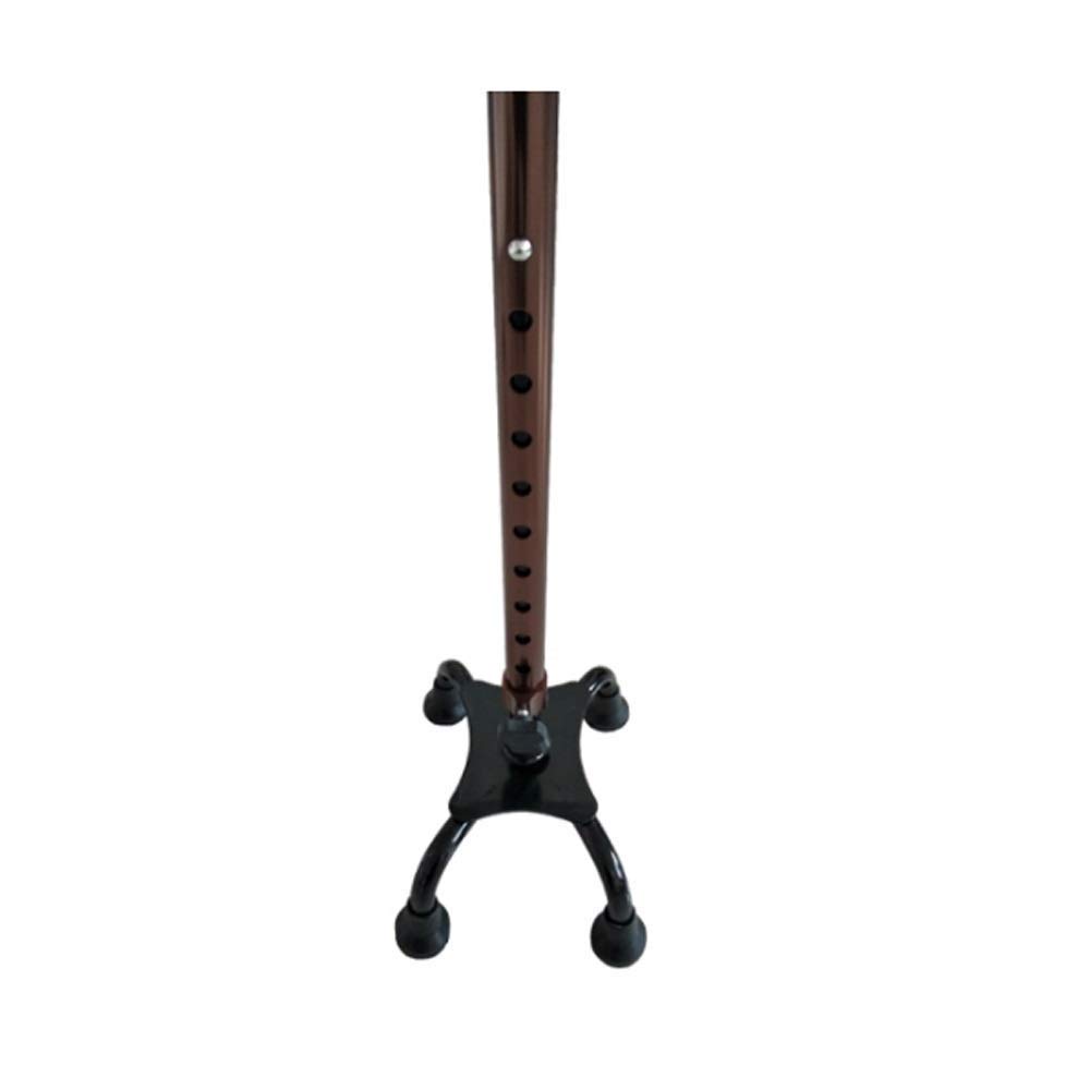 Andador para Ancianos,Bastón, Muletas para Ancianos Walker Walker Muletas Integradas Cuatro Patas Multifuncionales Antideslizantes, Bastón De Altura Ajustable para Personas Mayores con Cuatr
