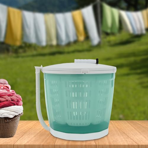 Mini Portable Washing Machine and dryer,2 in 1 Manual Washing Machine for Clothes Spin Dryer Mini Traveling Outdoor Washing Machine Compact Washer Spin Dryer for RV, Travel Non-Electric