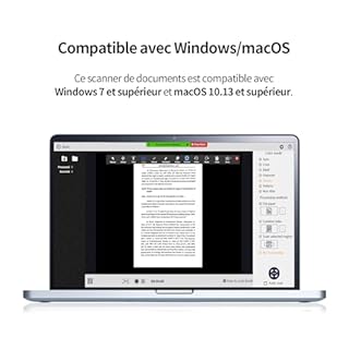 CZUR Shine Ultra Pro Scanner Portable A3, Scanner de Documents avec OCR, 24MP, Numérisation Rapide 1s/Page, Compatible Windows et macOS, Export PDF/Word/Excel/JPG