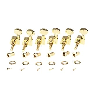 FLFL Chevilles Cordes Guitare 6-in-Line Guitar Tuners Machine Heads Tuning Pegs Keys Set pour Guitare Électrique St, Or - Les Beatles, Paul McCartney, John Lennon, RIngo Starr, George Harrison FLFL Chevilles Cordes Guitare 6-in-Line Guitar Tuners Machine Heads Tuning Pegs Keys Set pour Guitare Électrique St, Or – Image 2
