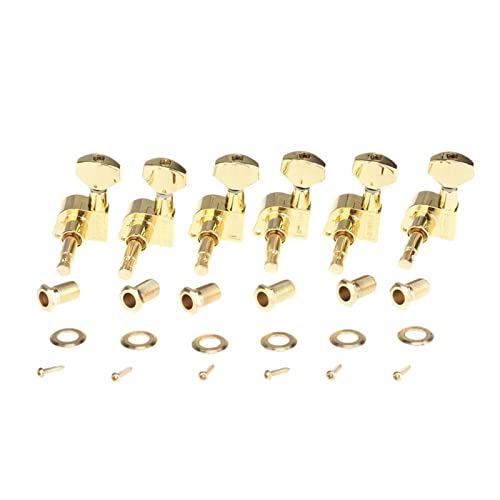 FLFL Chevilles Cordes Guitare 6-in-Line Guitar Tuners Machine Heads Tuning Pegs Keys Set pour Guitare Électrique St, Or - Les Beatles, Paul McCartney, John Lennon, RIngo Starr, George Harrison FLFL Chevilles Cordes Guitare 6-in-Line Guitar Tuners Machine Heads Tuning Pegs Keys Set pour Guitare Électrique St, Or – Image 3