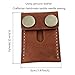 MEEBOY Handmade Leather Safety Razor Cover, Double Edge Head Case, Travel Protection Accessory (Brown)