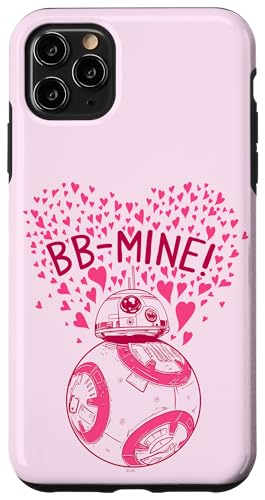 Coque iPhone 11 Pro Max Star Wars BB-8 pour la Saint-Valentin avec cœurs BB Mine