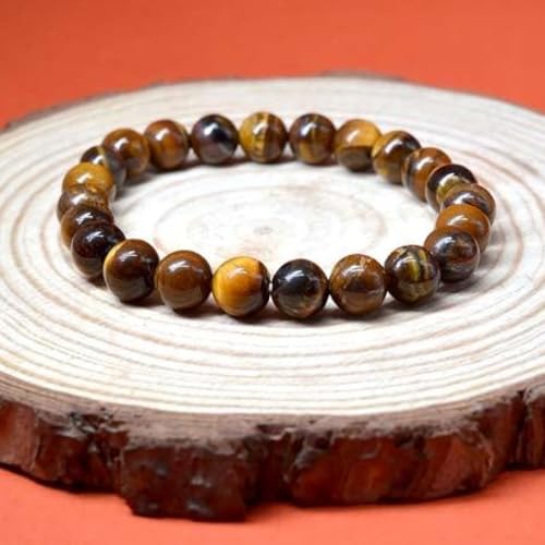Image of Stone Bracelet for Men & Women | Natural Crystal for Wealth | Protection | Confidence & Success | Adjustable Healing Bracelet for Meditation | Reiki & Spiritual Energy