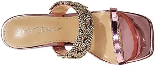 Betsey Johnson Blue Women's SB-LINA Heeled Sandal, Rose, 8.5 | Image 4