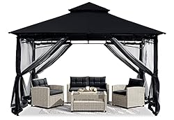 Sturdy Patio Gazebo 10 Ft x 10 Ft with Mosquito