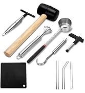 NINEFATICS Coconut Opener Tool Set, Safe & Easy to Open Young Coconuts Tool, All in One Food Grad...