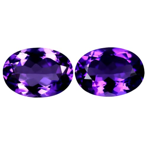 Améthyste violette naturelle calibrée 14x10 mm pour remplacer vos gemmes