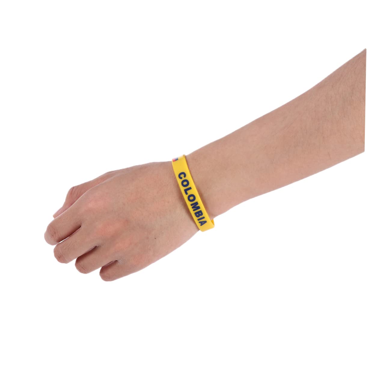 6 braccialetti in silicone per il paese, da uomo, per giochi di calcio, per la colombia, per la colombia, per il basket, per il paese, per il souvenir, come mostrato nell'immagine.,