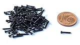 Selbstschneidendes Gewinde Gleisschraube für Spur N, TT, H0 in 1,2x7 mm mit Vollgewinde (Schwellenschraube, Minischraube, Modellbauschraube)