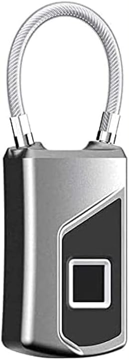 Fingerprint Padlock Keyless Lock Safe and Convenient USB Charging Smart Biometric Fingerprint Lock Suitable for Fitness Box Backpack Luggage