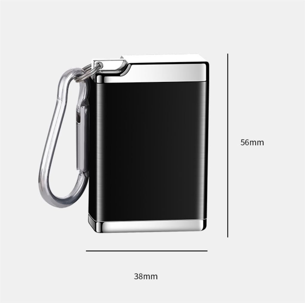 Ashtray Metal Portable Ashtray Outdoor Cigarette Pocket Ashtray Ashtray with Keychain Home Ashtrays(Gold)