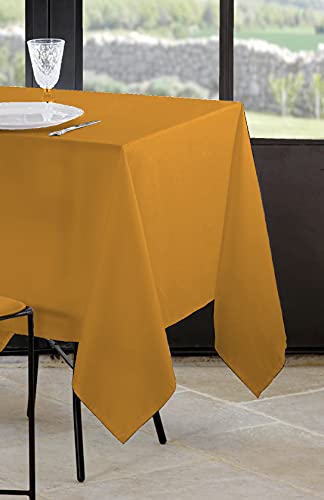 Mantel Nelson curry 145x200 ideal para cenas acogedoras en familia