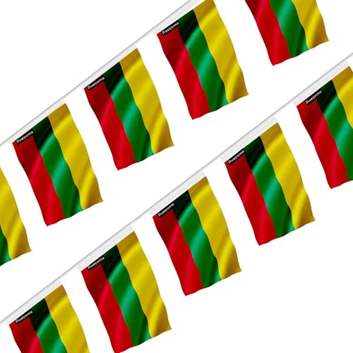 Guirlande drapeau Lituanie 20 pièces 18x28cm pour décorer un grand espace vide