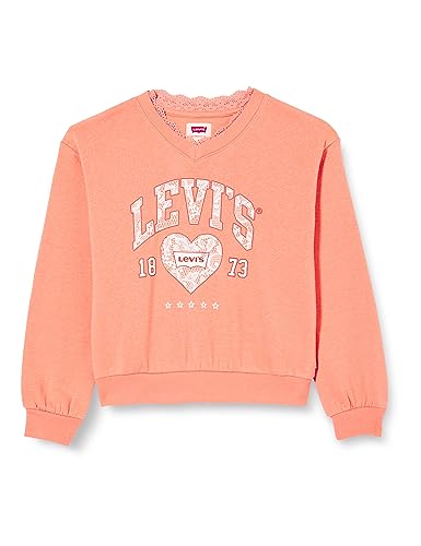 Sweatshirt Fille Levi's Lvg Meet and Greet en Molleton avec Dentelle 3ej174
