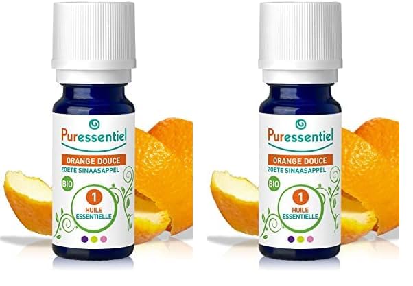 Puressentiel - Huile Essentielle Orange Douce - Bio - 100% pure et naturelle - HEBBD - 10 ml (Lot de 2)