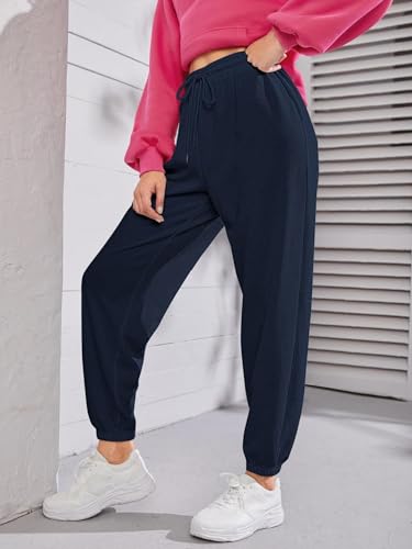 Image of KOTTY High-Waisted Women's Jogger Pants|Athletic Track Pants with Elastic Waistband|Ideal for Gym, Walking, and Travel