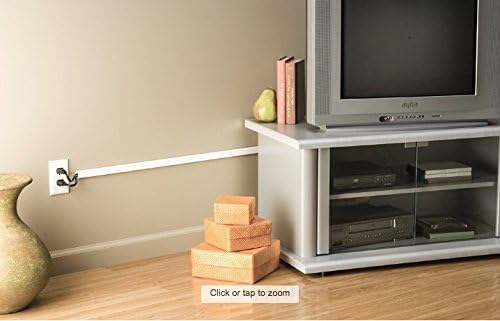 CordMate II Plastic Cord Cover Kit White (WMC332)