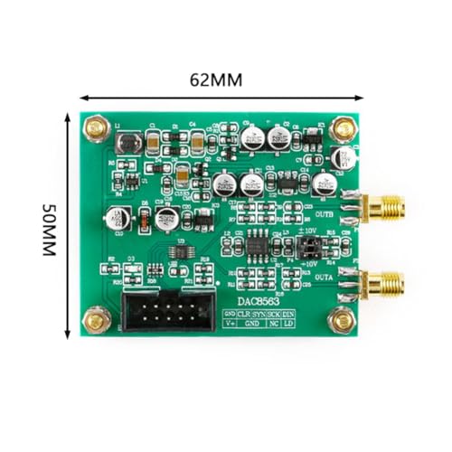 Módulo de Conversión DAC8563 de 16 bits con Salida de Voltaje Dual ±10V Ajustable de Alta Precisión 6