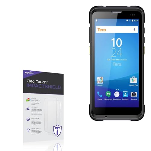 BoxWave Screen Protector Compatible with Tera P166 Upgraded (5.5 in) - ClearTouch ImpactShield (2-Pack), Impenetrable Screen Protector Flexible Film