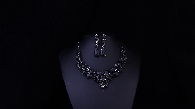 Bridal Jewelry Set - Rhinestone Crystal Necklace, Earrings & Crown For Wedding, Prom, Pageants - View #5