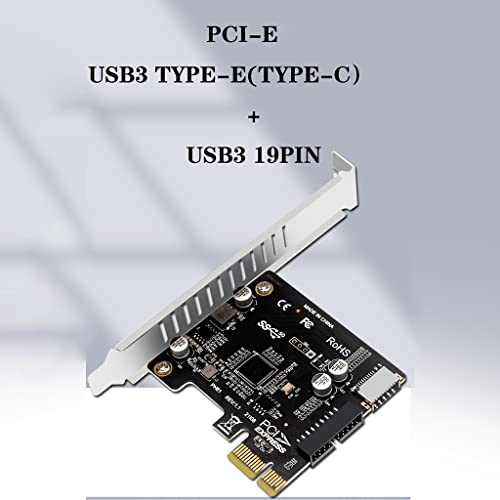Tarjeta de expansión PCI-E a USB 3.0 Tipo-E con conector interno de 19 pines para panel frontal 6