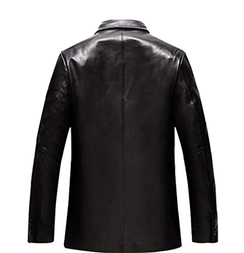 Veste chaude en cuir pour hommes veste imperméable slim